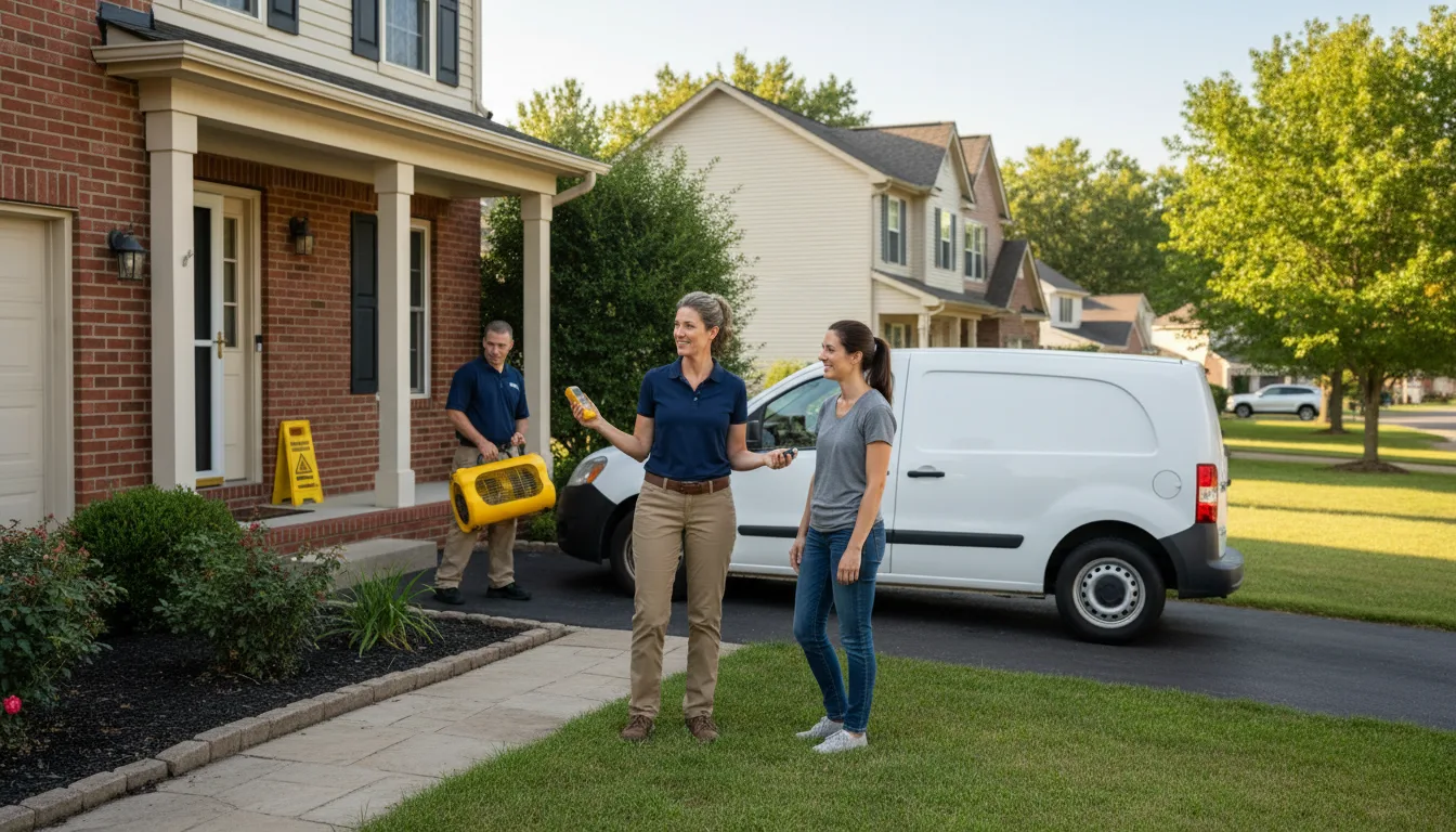 Residential water damage restoration in Bear Branch, KY